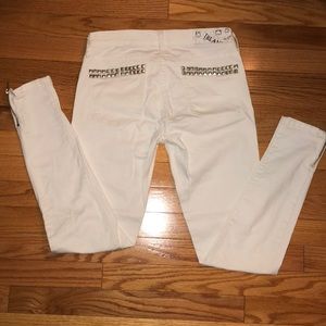 Blank white jeans